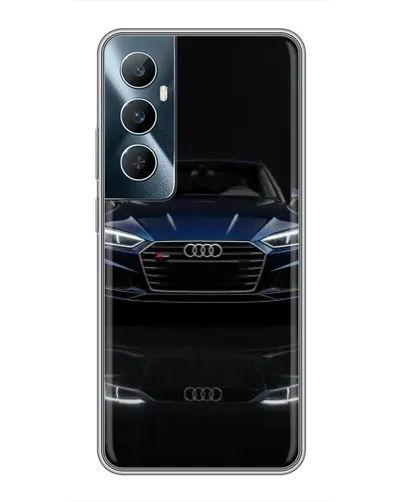 Чехол для Realme C65 с картинкой «Audi — ночное отражение»
