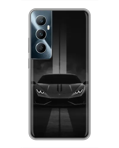 Чехол для Realme C65 с картинкой «Lamborghini симметрия дорог» Чехол для Realme C65 с картинкой «Lamborghini симметрия дорог»