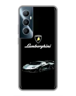 Чехол для Realme C65 с картинкой «Логотип Lamborghini классика»