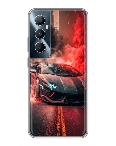 Чехол для Realme C65 с картинкой «Lamborghini красный дым» Чехол для Realme C65 с картинкой «Lamborghini красный дым»