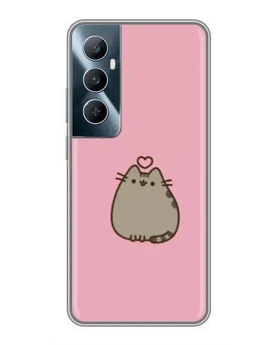 Чехол для Realme C65 с картинкой «Pusheen сердце» Чехол для Realme C65 с картинкой «Pusheen сердце»
