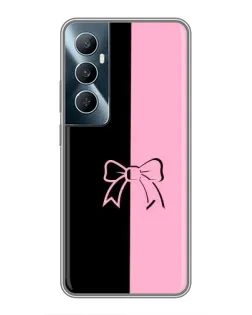 Чехол для Realme C65 с картинкой «Половинки банта»