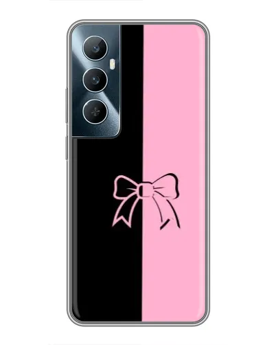 Чехол для Realme C65 с картинкой «Половинки банта»
