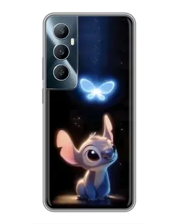 Чехол для Realme C65 с картинкой «Сияющий Стич»