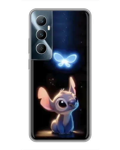 Чехол для Realme C65 с картинкой «Сияющий Стич»