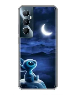 Чехол для Realme C65 с картинкой «Лунная ночь Стича»