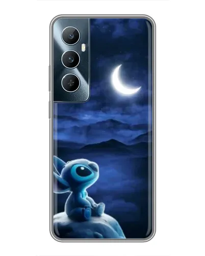 Чехол для Realme C65 с картинкой «Лунная ночь Стича»