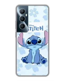Чехол для Realme C65 с картинкой «Stitch среди цветов»
