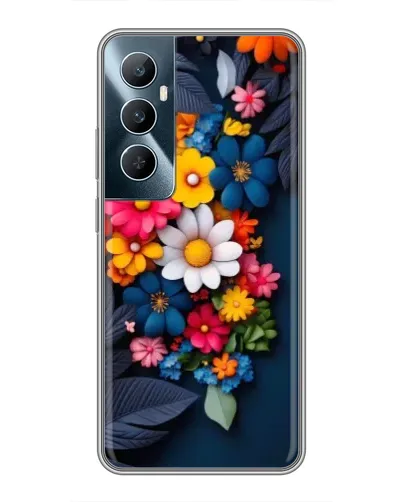 Чехол для Realme C65 с картинкой «Цветочная феерия»
