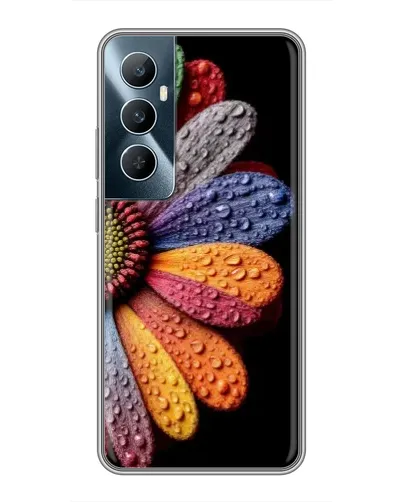 Чехол для Realme C65 с картинкой «Радужный цветок»