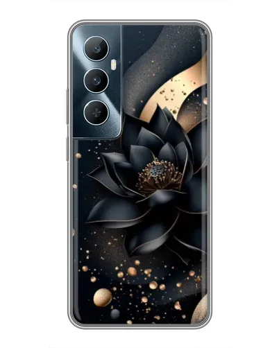 Чехол для Realme C65 с картинкой «Черный лотос»