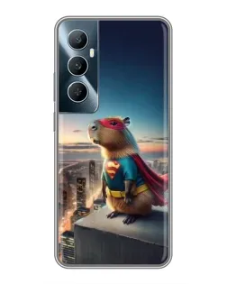 Чехол для Realme C65 с картинкой «Капи-мен супергерой»