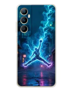 Чохол для Realme C66 з картинкою «Jordan Gold Jumpman»