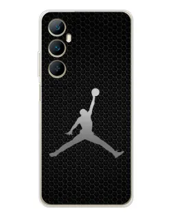 Чохол для Realme C66 з картинкою «Jordan Dark Carbon»