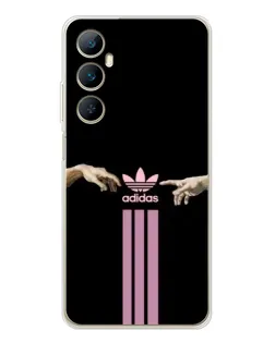Чехол для Realme C66 с картинкой «Adidas Hands»