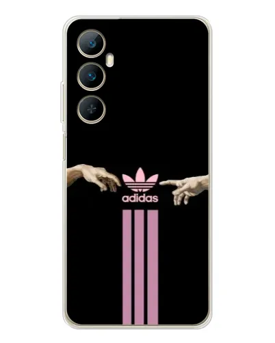 Чехол для Realme C66 с картинкой «Adidas Hands»