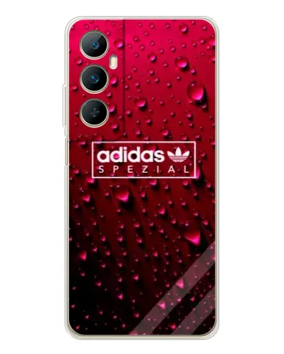 Чехол для Realme C66 с картинкой «Adidas Gold Marble»