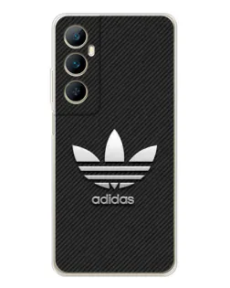 Чехол для Realme C66 с картинкой «Adidas Карбоновая текстура»