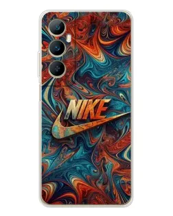 Чехол для Realme C66 с картинкой «Nike в абстракции»