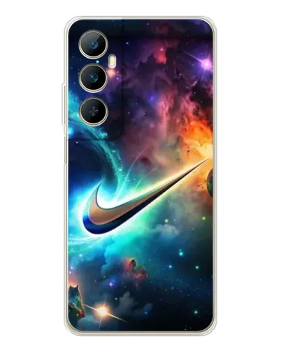 Чехол для Realme C66 с картинкой «Космический Nike Swoosh» Чехол для Realme C66 с картинкой «Космический Nike Swoosh»
