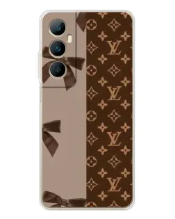Чехол для Realme C66 с картинкой «Louis Vuitton — банты»