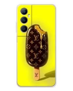 Чехол для Realme C66 с картинкой «Мороженое от LV»
