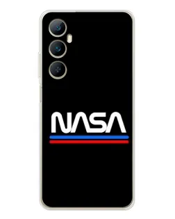 Чохол для Realme C66 з картинкою «NASA — класика Red Blue» Чохол для Realme C66 з картинкою «NASA — класика Red Blue»
