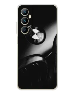 Чохол для Realme C66 з картинкою «Емблема BMW — макро»