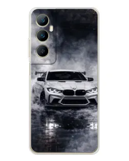 Чохол для Realme C66 з картинкою «BMW крізь туман»