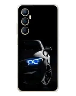 Чехол для Realme C66 с картинкой «BMW — ночной взгляд»