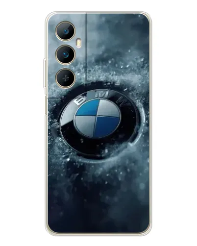 Чехол для Realme C66 с картинкой «Логотип BMW — лед» Чехол для Realme C66 с картинкой «Логотип BMW — лед»
