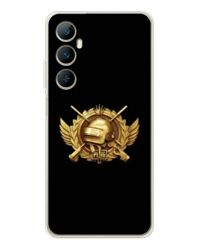 Чехол для Realme C66 с картинкой «PUBG — оранжевый градиент»