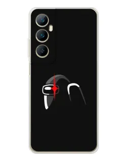 Чехол для Realme C66 с картинкой «Among Us шлем» Чехол для Realme C66 с картинкой «Among Us шлем»