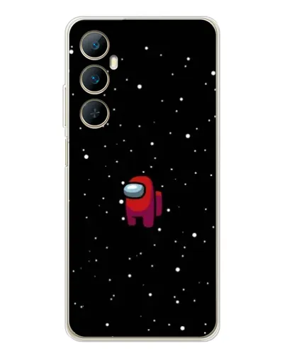 Чехол для Realme C66 с картинкой «Красный Among Us»