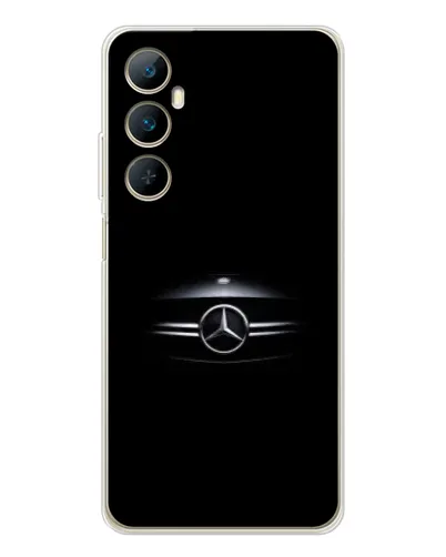 Чехол для Realme C66 с картинкой «Mercedes — абстрактные линии»