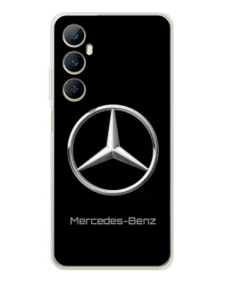 Чехол для Realme C66 с картинкой «Mercedes Silver Logo»