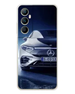 Чехол для Realme C66 с картинкой «Mercedes EQ — будущее»