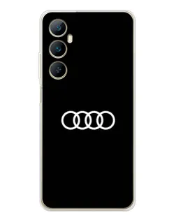 Чохол для Realme C66 з картинкою «Audi White Logo»