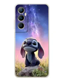 Чехол для Realme C66 с картинкой «Стич на рассвете»