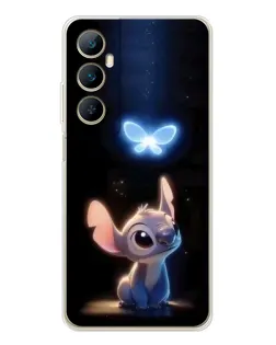 Чехол для Realme C66 с картинкой «Сияющий Стич»