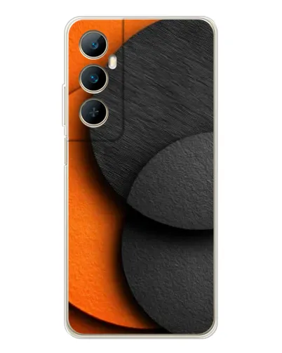 Чохол для Realme C66 з картинкою «Геометрія помаранчевих кіл» Чохол для Realme C66 з картинкою «Геометрія помаранчевих кіл»