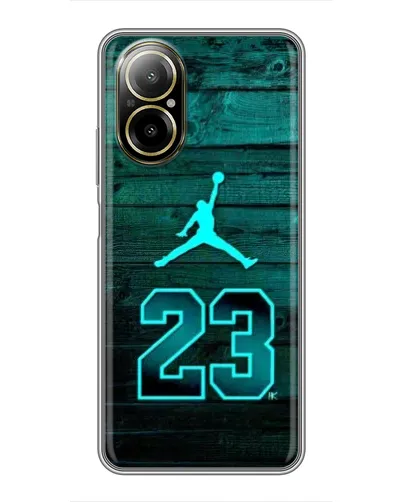 Чехол для Realme C67 с картинкой «Jordan Cyan 23» Чехол для Realme C67 с картинкой «Jordan Cyan 23»