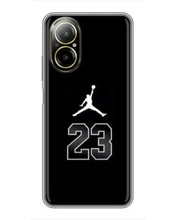 Чехол для Realme C67 с картинкой «Jordan Flight 23»