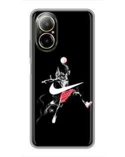 Чехол для Realme C67 с картинкой «Jordan Jumpman»
