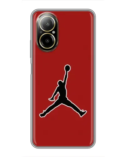 Чехол для Realme C67 с картинкой «Jordan Red Back» Чехол для Realme C67 с картинкой «Jordan Red Back»