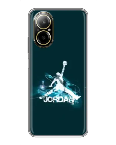 Чехол для Realme C67 с картинкой «Jordan Blue Fire» Чехол для Realme C67 с картинкой «Jordan Blue Fire»
