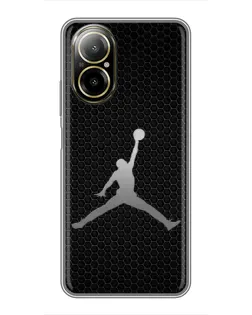 Чехол для Realme C67 с картинкой «Jordan Dark Carbon»