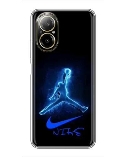Чехол для Realme C67 с картинкой «Jordan Neon Blue» Чехол для Realme C67 с картинкой «Jordan Neon Blue»