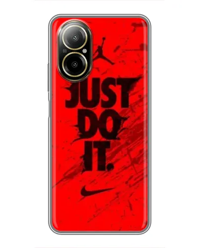 Чехол для Realme C67 с картинкой «Nike Just Do It» Чехол для Realme C67 с картинкой «Nike Just Do It»