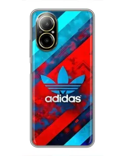 Чехол для Realme C67 с картинкой «Абстракция Adidas»